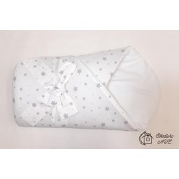 Rychlozavinovačka KLASIK s mašlí - šedé hvězdičky