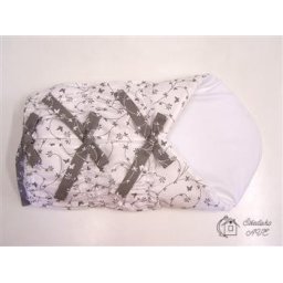 Zavinovačka se zavazováním bez volánku - kytičky a motýlci