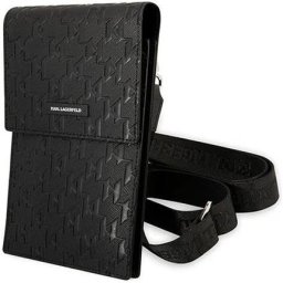 Karl Lagerfeld Monogram Wallet Phone Bag černé