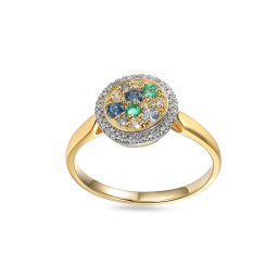 Diamantový prsten s drahokamy 0,24ct Ila IZBR1250
