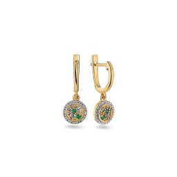 Diamantové náušnice s drahokamy 0,32ct Ila IZBR1250N