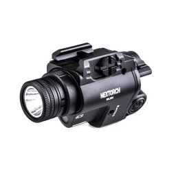 Svítilna taktická NEXTORCH WL23 na pistoli s laserem ČERNÁ
