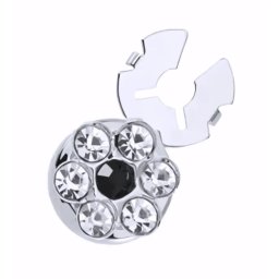 Gaira® Ozdoba na knoflíčky 3016, Barva stříbrná