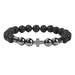 Gaira® Náramek Cross 3229, Materiál Láva hladká