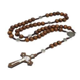 Gaira® Dřevěný růženec Hnědý 30804-12