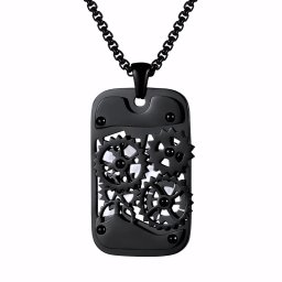Gaira® Přívěsek Dog Tag 30432, Barva černá