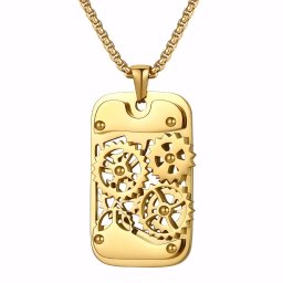 Gaira® Přívěsek Dog Tag 30432, Barva zlatá