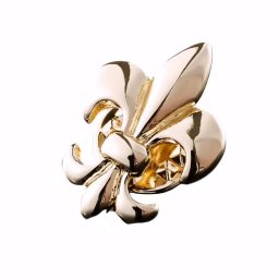 Gaira® Brož do klopy Lilie 352380, Barva zlatá