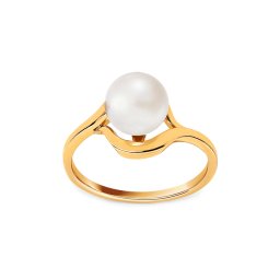 Zlatý prsten s perlou 8 mm Benita IZ21626P