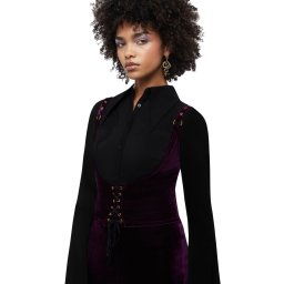 tilko dámské (top) KILLSTAR - Night Petal Underbust - Purple - KSRA014157
