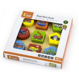 Viga Dřevěné puzzle vkládačka - doprava