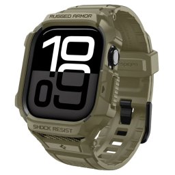 Pouzdro s řemínkem Spigen Rugged Armor Pro V2 Apple Watch 10/11 46mm - Vintage Khaki