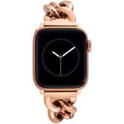 Anne Klein Řemínek řetízkový pro Apple Watch 38mm / 40mm / 41mm / 49mm růžovozlatý