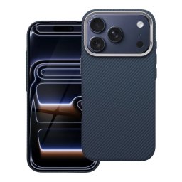 Pouzdro CASE Kevlar MagSafe pro iPhone 17 Pro Max - Temně modré