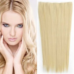 Girlshow Clip in vlasy - 60 cm dlouhý pás vlasů - M22/613 ( mix světle plavá/beach blond)