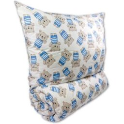 Brotex Krepové dětské povlečení do malé postýlky 90 × 135, 45 × 60 cm Medvídek