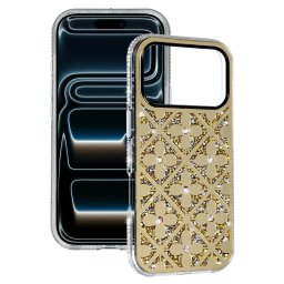 Kryt CASE Flower pro iPhone Air - Zlatá