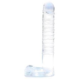 Clarity - sklenn dildo s varlaty - prhledn