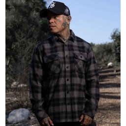košile pánská SULLEN - DIAMOND - FLANNEL - SCM7007_BK