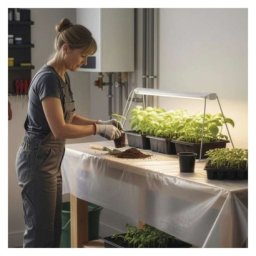 EMOS Z7903 LED GROW pěstební lampa na sazenice 15 W, časovač