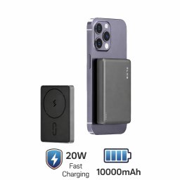 Slim magnetická powerbanka 10000 mAh - Bezdrátové rychlé nabíjení + výkon 20W
