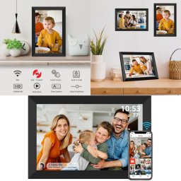 Digitální fotorámeček Wifi 10,1'' s displejem a interní pamětí 32 GB + app (iOS / Android)