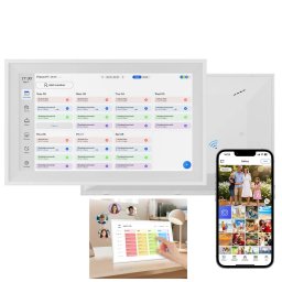 Rodinný kalendář digitální s dotykovým displejem 10" – WiFi plánovač (Android)