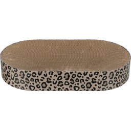 Oválný kartonový škrabopelíšek Leo s catnipem 63 cm