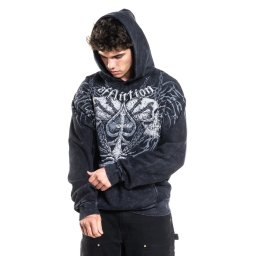 mikina pánská AFFLICTION - CHARRED MARTYR - A29130-BKLV