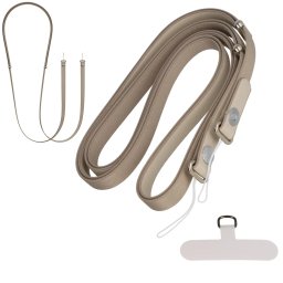 Toptel Crossbody Strap nastavitelný magnetický popruh na mobil - Béžový