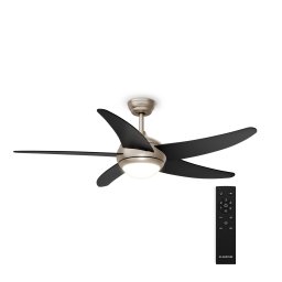 Klarstein Stropní ventilátor Bolero s osvětlením | 132 cm | 35 W | Tichý provoz | Dřevo