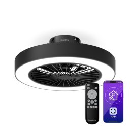 Klarstein ZenBreeze chytrý stropní ventilátor s osvětlením | 48 cm | 16 W | Tichý | LED | Akryl