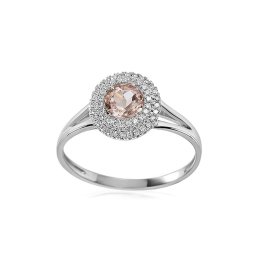 Briliantový prsten s morganitem 0,43 ct Eden IZBR139A