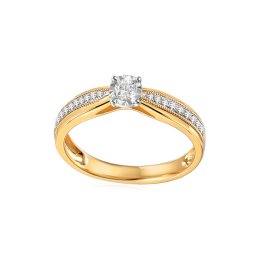 Zlatý zásnubní prsten s diamanty 0.240 ct Maya IZBR041B
