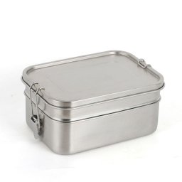 Origin Outdoors box dvoupatrový nerezový na jídlo Lunchbox Deluxe Double