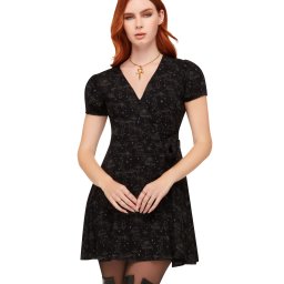 šaty dámské KILLSTAR - Garden Of Venom - Black/Grey - KSRA014268