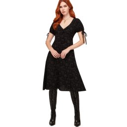 šaty dámské KILLSTAR - Garden Of Venom - Black/Grey - KSRA014261