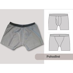 Střih trenýrky z plátna pánské prádlo