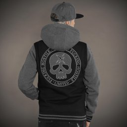 mikina pánská HYRAW - GREY SKULL - 261SWE04