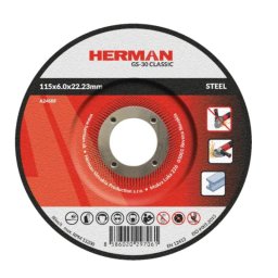 HERMAN Brusný kotouč na ocel 115x6,0x22,23 mm GS-30 Classic 15020103