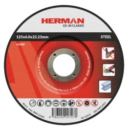 HERMAN Brusný kotouč na ocel 125x6,0x22,23 mm GS-30 Classic 15020105