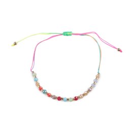 Náramek shamballa broušené korálky s AB efektem, barva 13 multikolor