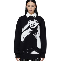 svetr unisex KILLSTAR x ELVIRA - Elvira Mistress Of The Dark - Black - KSRA014117