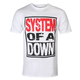 tričko pánské System Of A Down - Triple Stack - WHT - ROCK OFF - SOADTS12MW