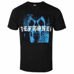 tričko pánské Deftones - Static Skull - Black - ROCK OFF - DEFTTS06MB