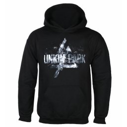 mikina pánská Linkin Park - Smoke Logo - BLACK - ROCK OFF - LPHD11MB