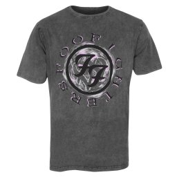 tričko pánské Foo Fighters - Wheel Logo Shadow Stone Wash - ROCK OFF - FOOSTNW67MC