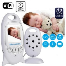 Video baby monitor - bezdrátový SET - 2 "LCD + kamera s IR LED a obousměrnou komunikací