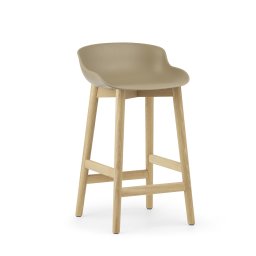 Normann Copenhagen designové barové židle Hyg Barstool Oak Low (výška 65 cm)