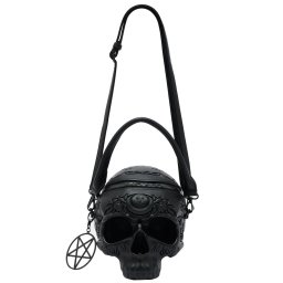 kabelka (taška) KILLSTAR - Contact The Dead Skull - Black - KSRA011055